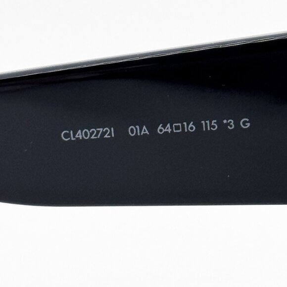 NEW CELINE CL40272I 01A UNISEX SHINY BLACK SUNGLASSES CELINE - Picture 10 of 12